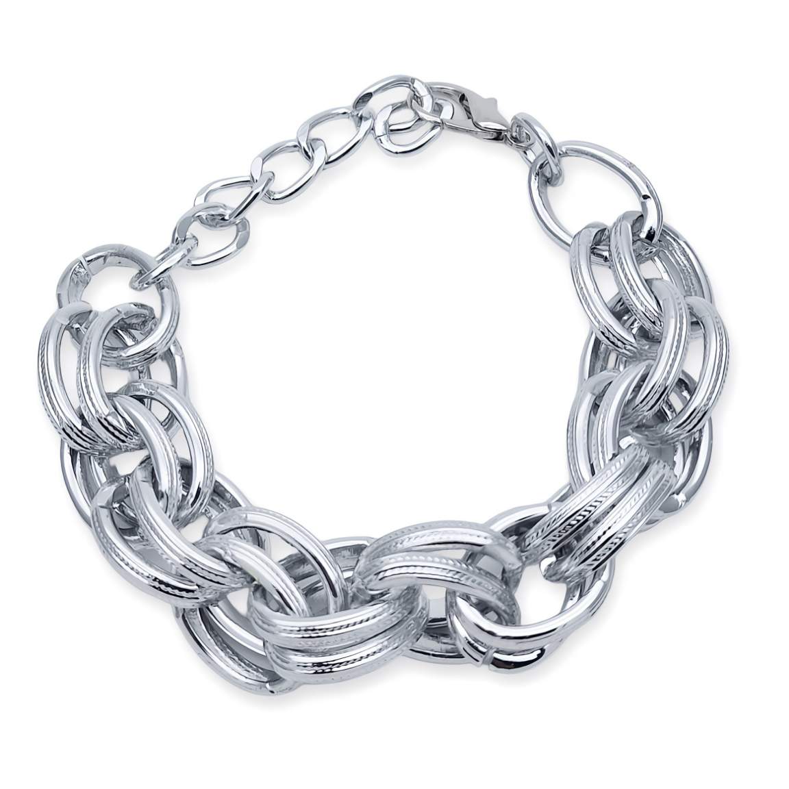 Bracciale a Catena Argentato