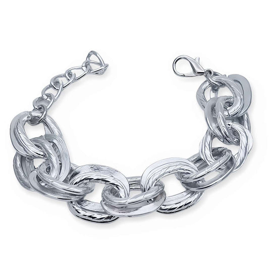 Bracciale a Catena Argentato