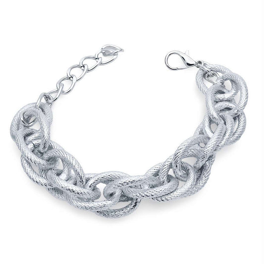 Bracciale a Catena Argentato