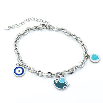 Bracciale con Charms Smaltati