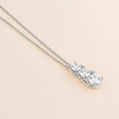 Collana Trilogy in Oro Bianco 375 (9kt) iGOLD
