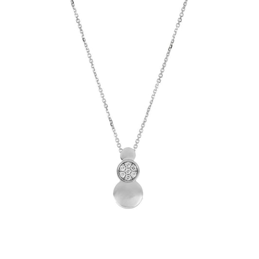 Collana Tre Cerchi in Oro Bianco