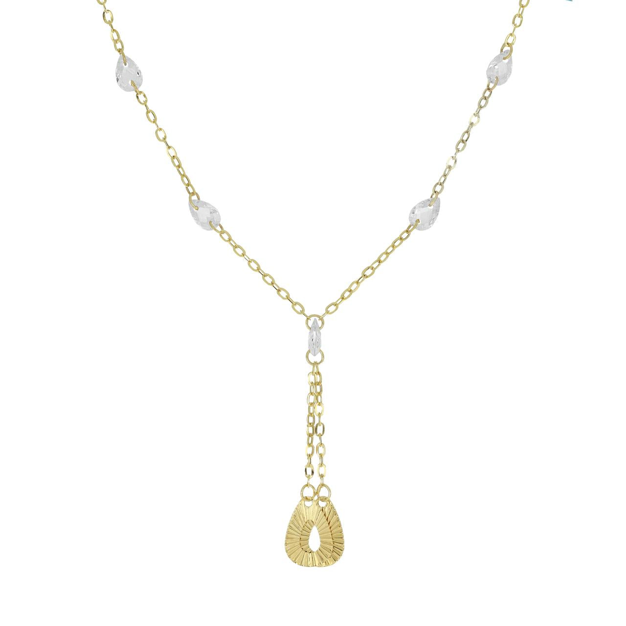 Collana Donna in Oro 375 (9kt) con Cristalli iGOLD