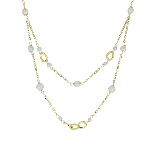 Collana Groumette e Perle in Oro