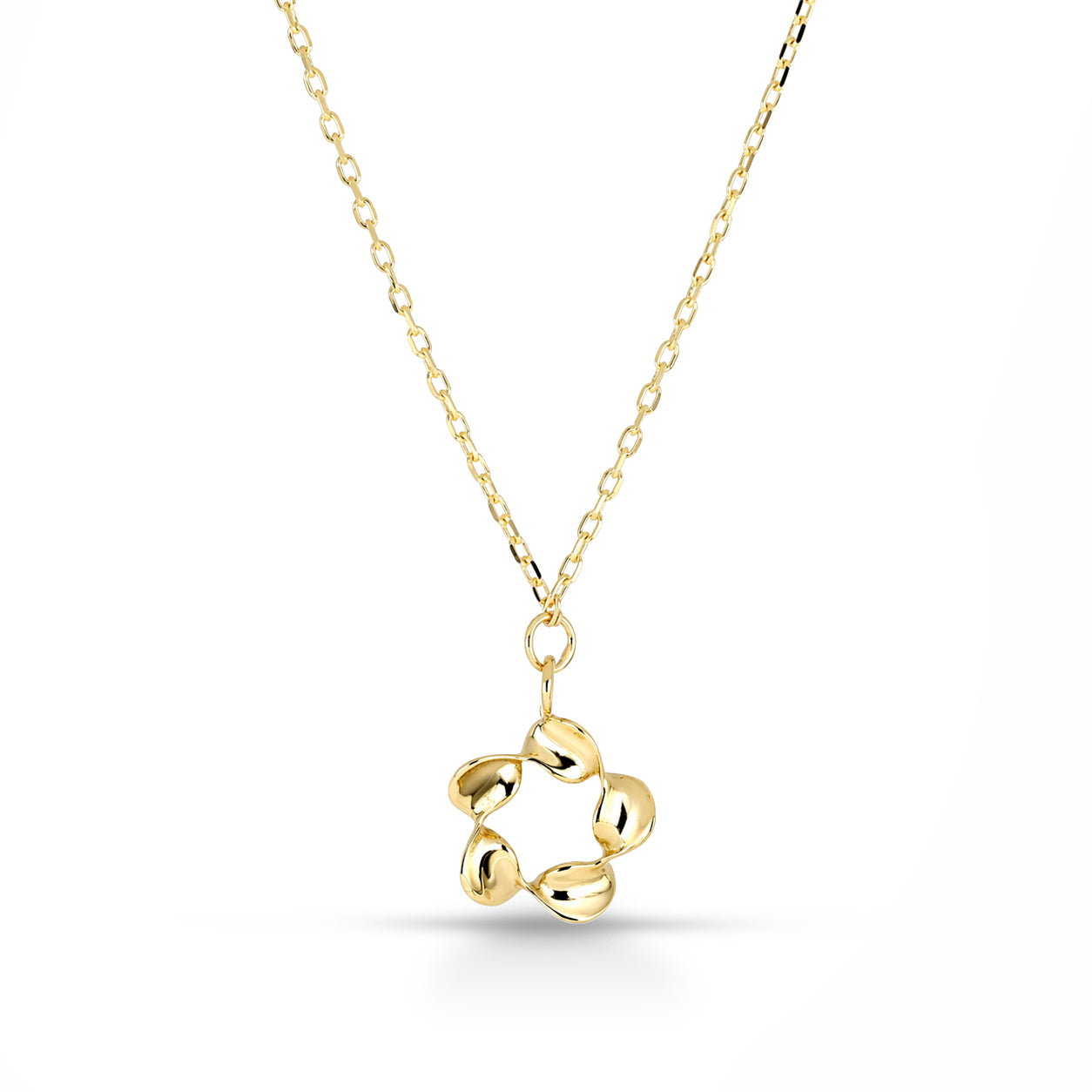 Collana Fiore Torchon in Oro Giallo 375 (9kt) iGOLD