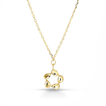Collana Fiore Torchon in Oro Giallo 375 (9kt) iGOLD