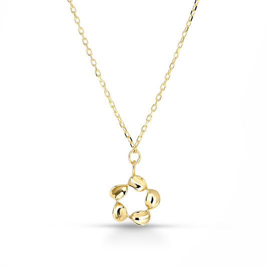 Collana Fiore Torchon in Oro Giallo 375 (9kt) iGOLD