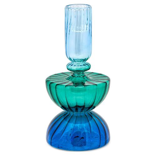 Fade Candelabro "Color Glass" Blu e Verde