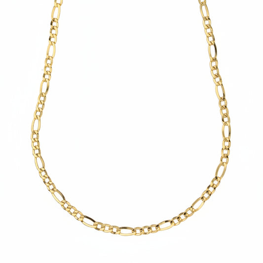 Catena Piatta 3+1 in Oro Giallo Gioielli in Oro
