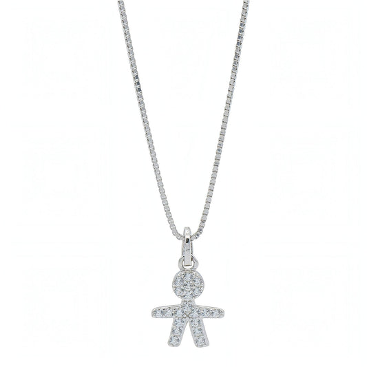 Collana Bebè Maschietto in Argento