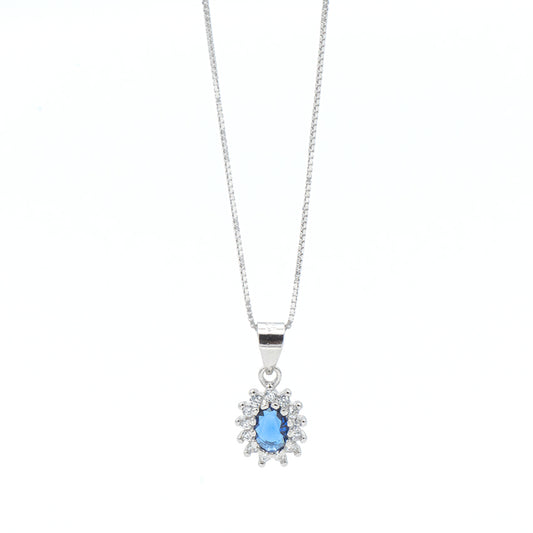 Collana Kate Blu in Argento