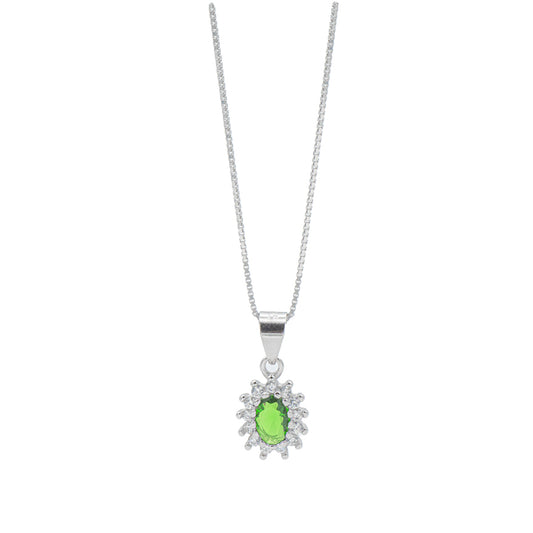 Collana Kate Verde in Argento