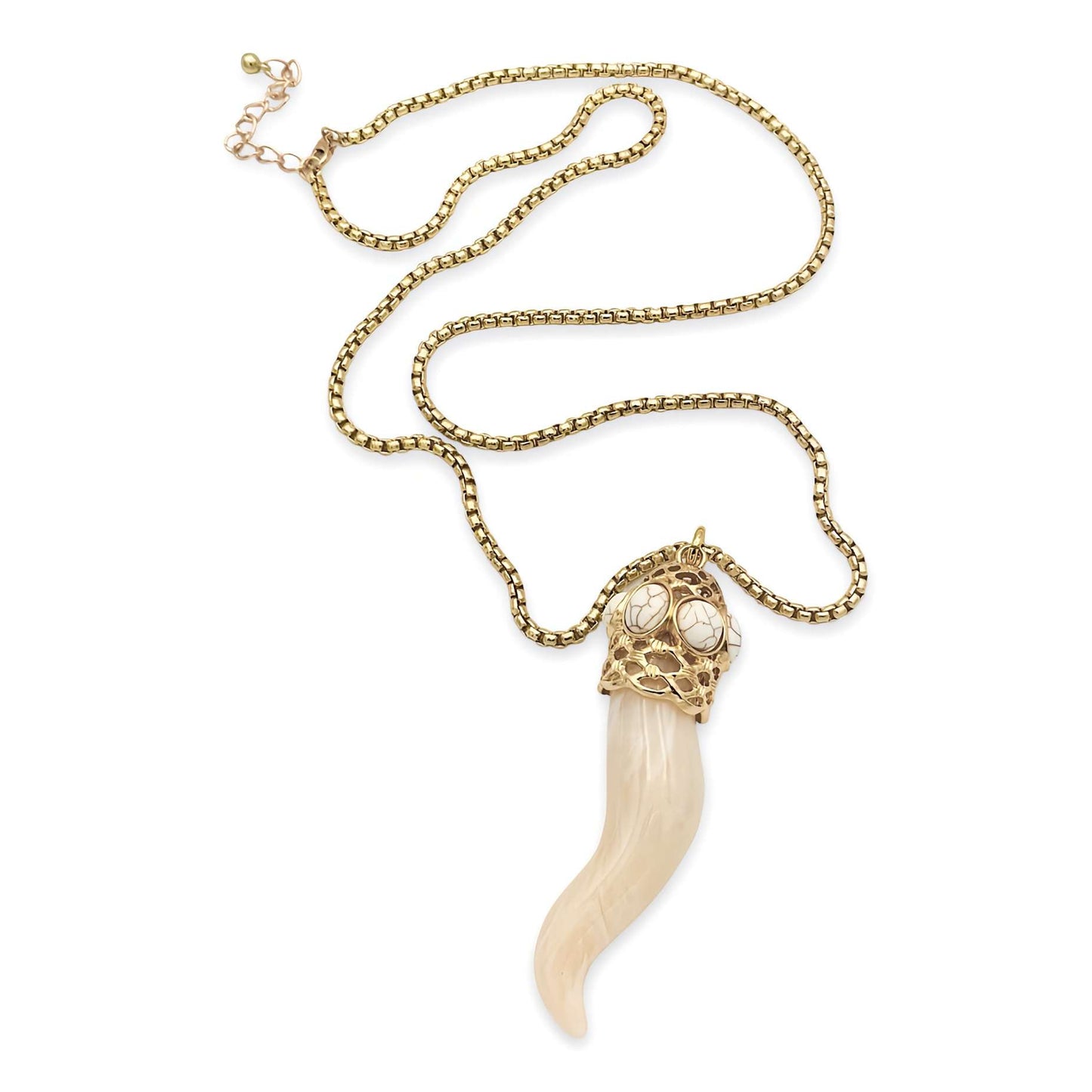 Collana Lunga Ivory Horn