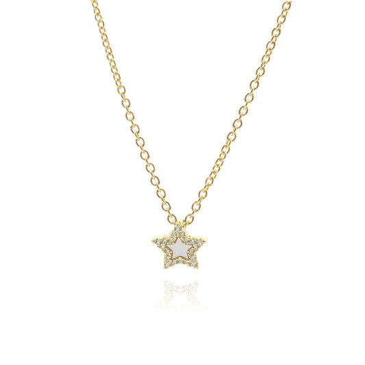Collana Stella in Argento e Madreperla