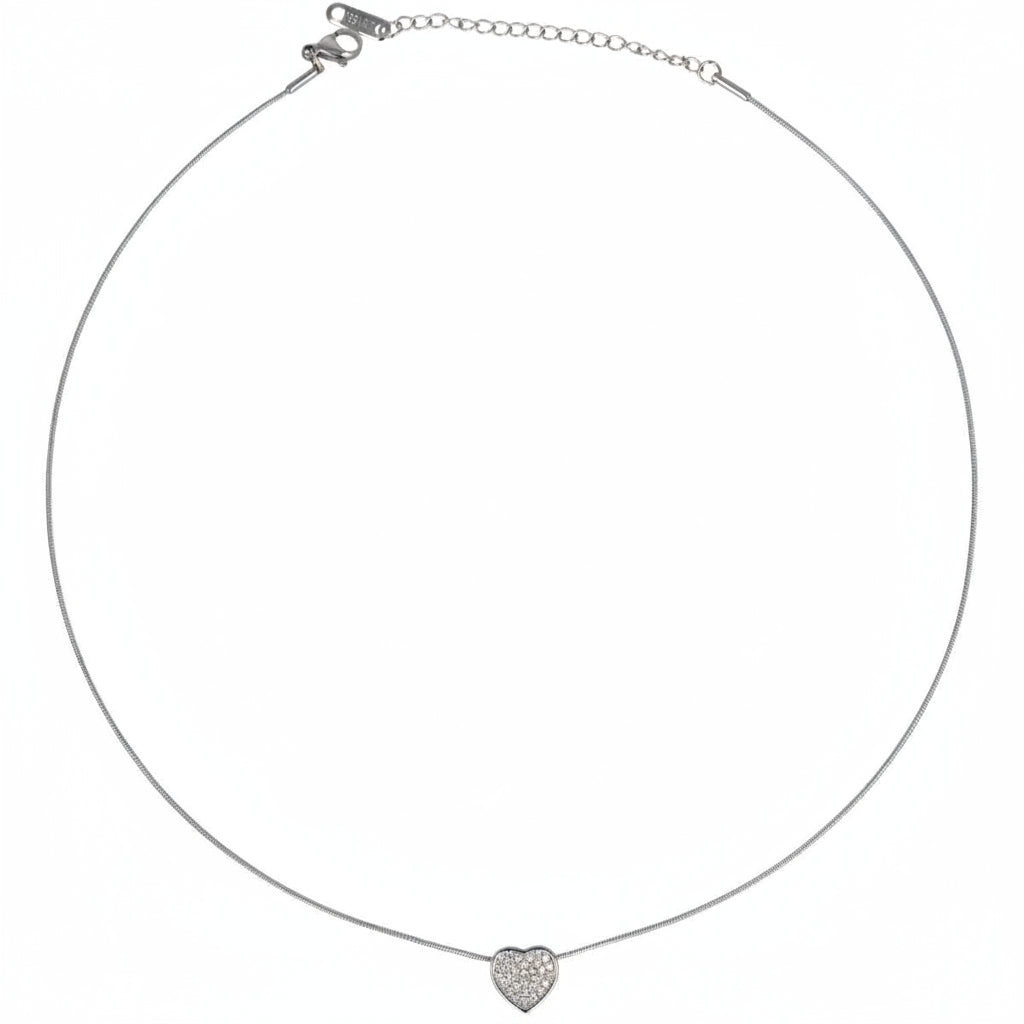 Collana Cuore Brillante Piccolo Silver Gaiè Bijoux
