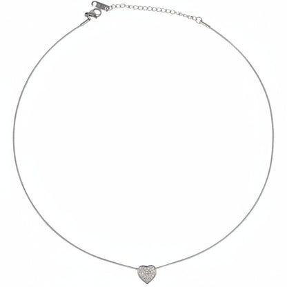 Collana Cuore Brillante Piccolo Silver Gaiè Bijoux