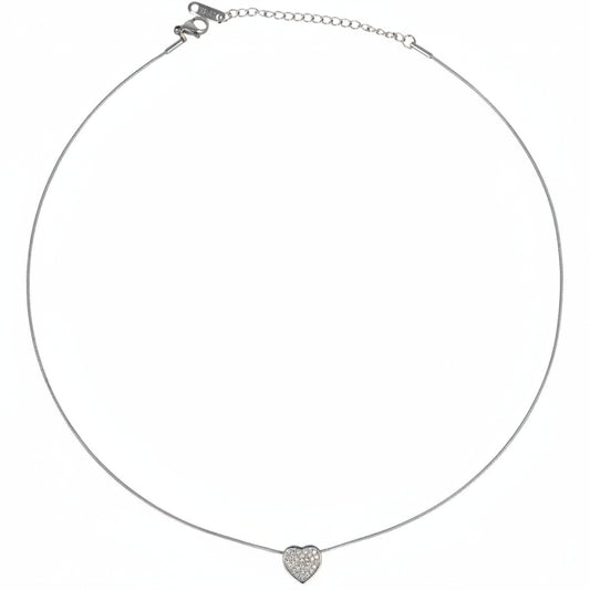 Collana Cuore Brillante Piccolo Silver Gaiè Bijoux