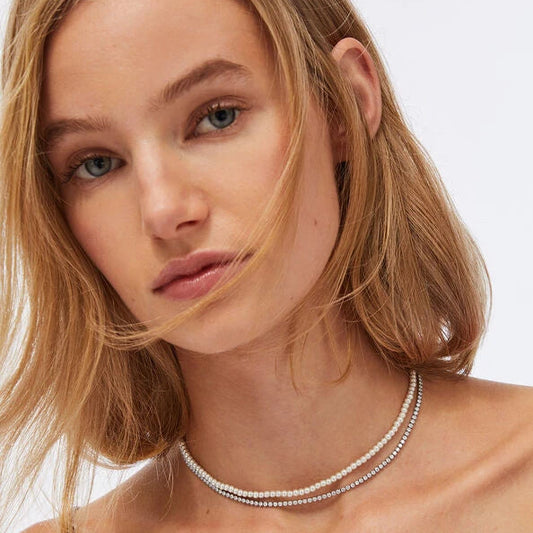 Collana Donna Perle e Cristalli  Liu Jo LJ3024