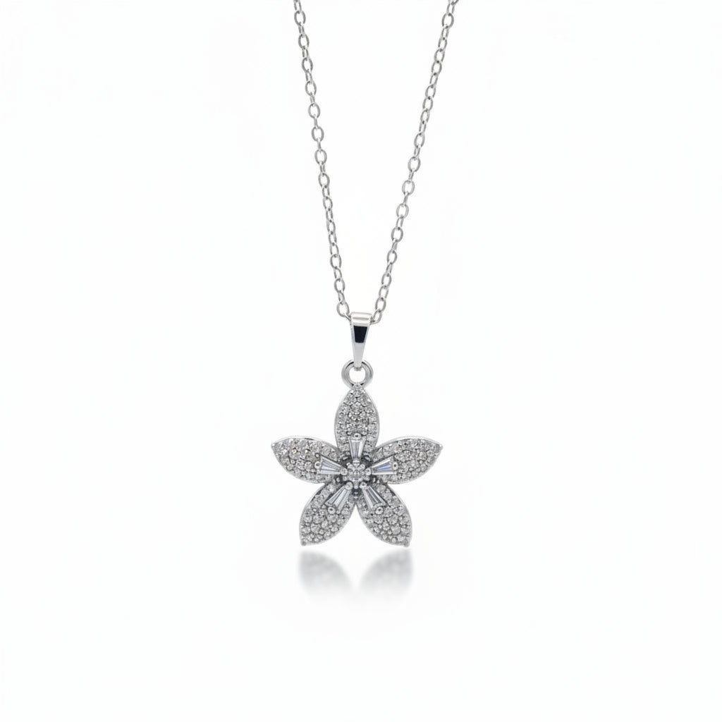Collana Fiore Silver a Pavè Gaiè Bijoux