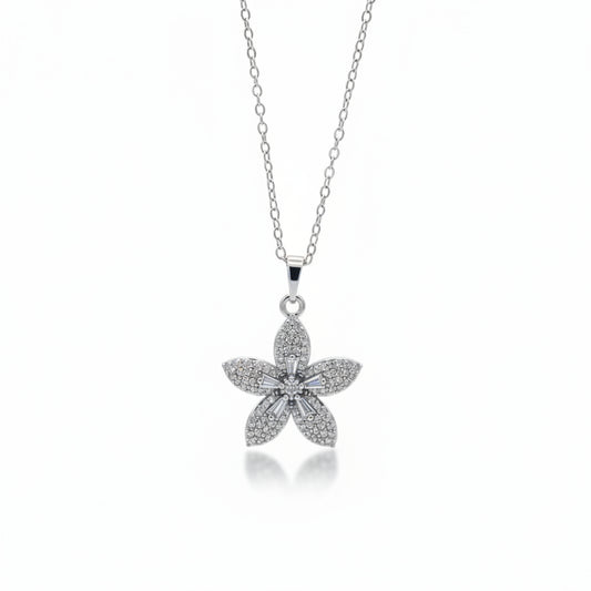 Collana Fiore Silver a Pavè Gaiè Bijoux
