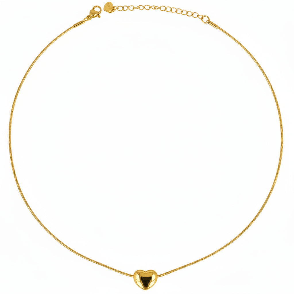 Collana Gold con Cuore Bombato Gaiè Bijoux