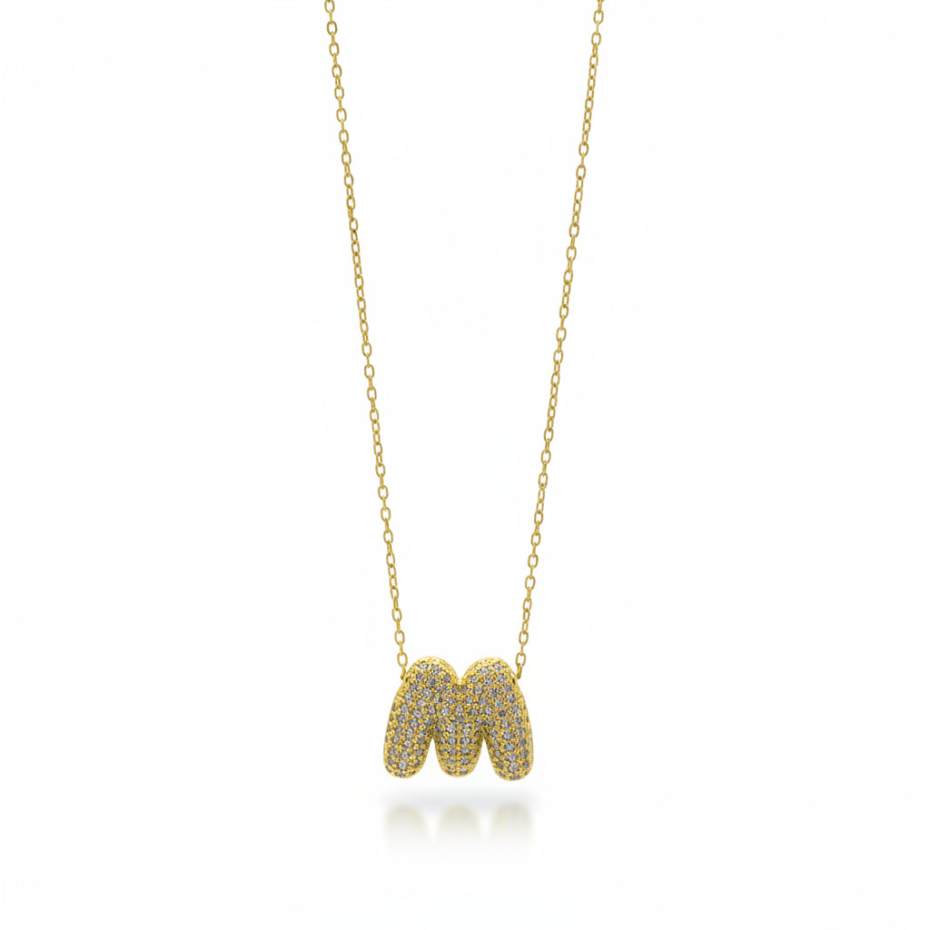 Collana Lettera M Gold Gaiè Bijoux