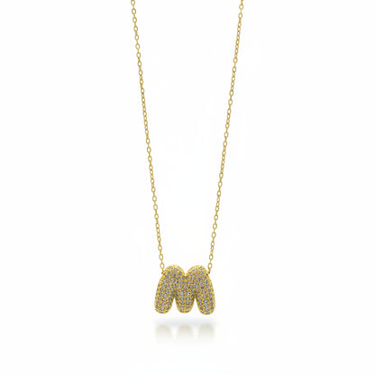 Collana Lettera M Gold Gaiè Bijoux