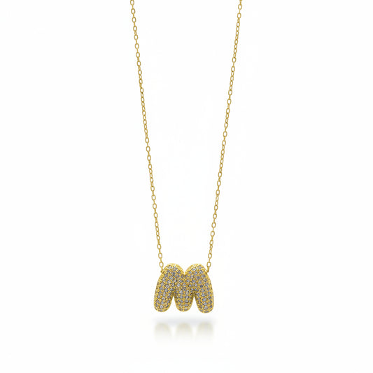 Collana Lettera M Gold Gaiè Bijoux