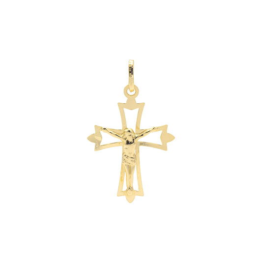 Croce con Cristo in Oro Giallo