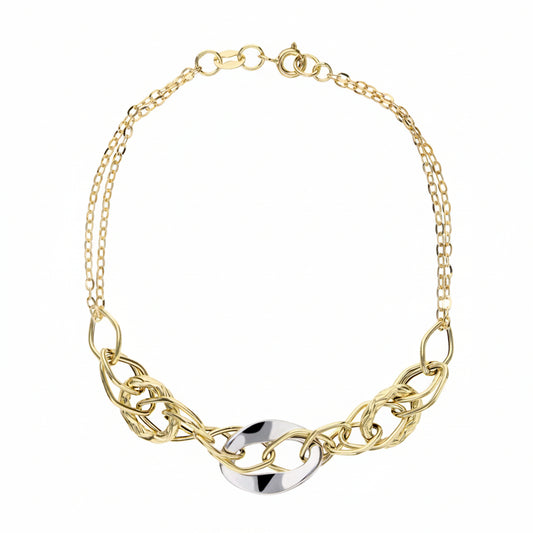 Bracciale a Catena da Donna in Oro 18 Carati Gioielli in Oro