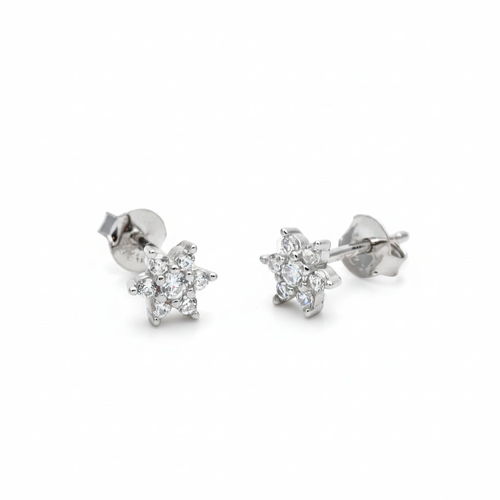 Orecchini Stelle in Argento con Zirconi