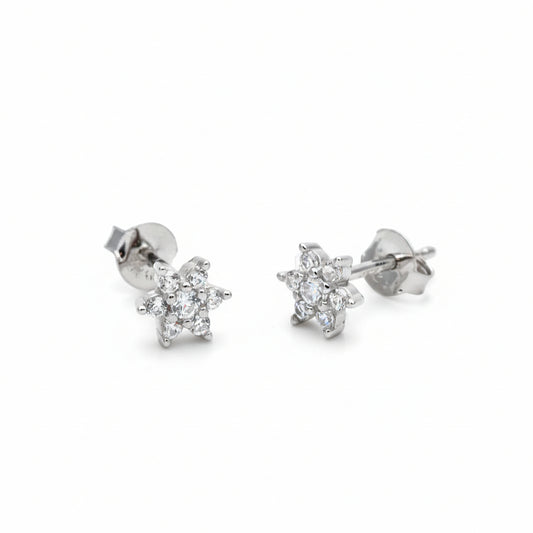 Orecchini Stelle in Argento con Zirconi