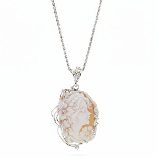 Collana in Argento con Cammeo