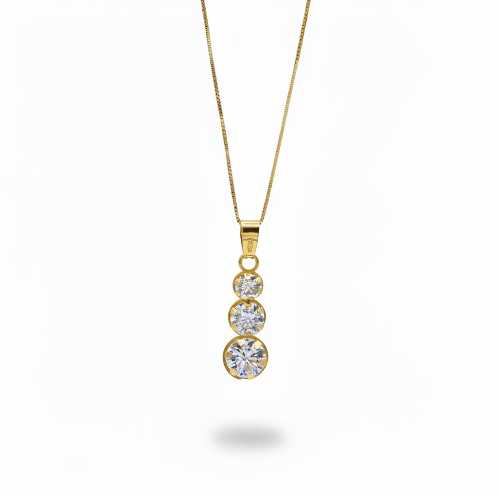Collana Trilogy in Oro Giallo Gioielli in Oro