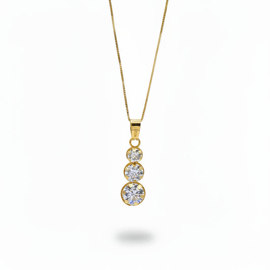 Collana Trilogy in Oro Giallo Gioielli in Oro