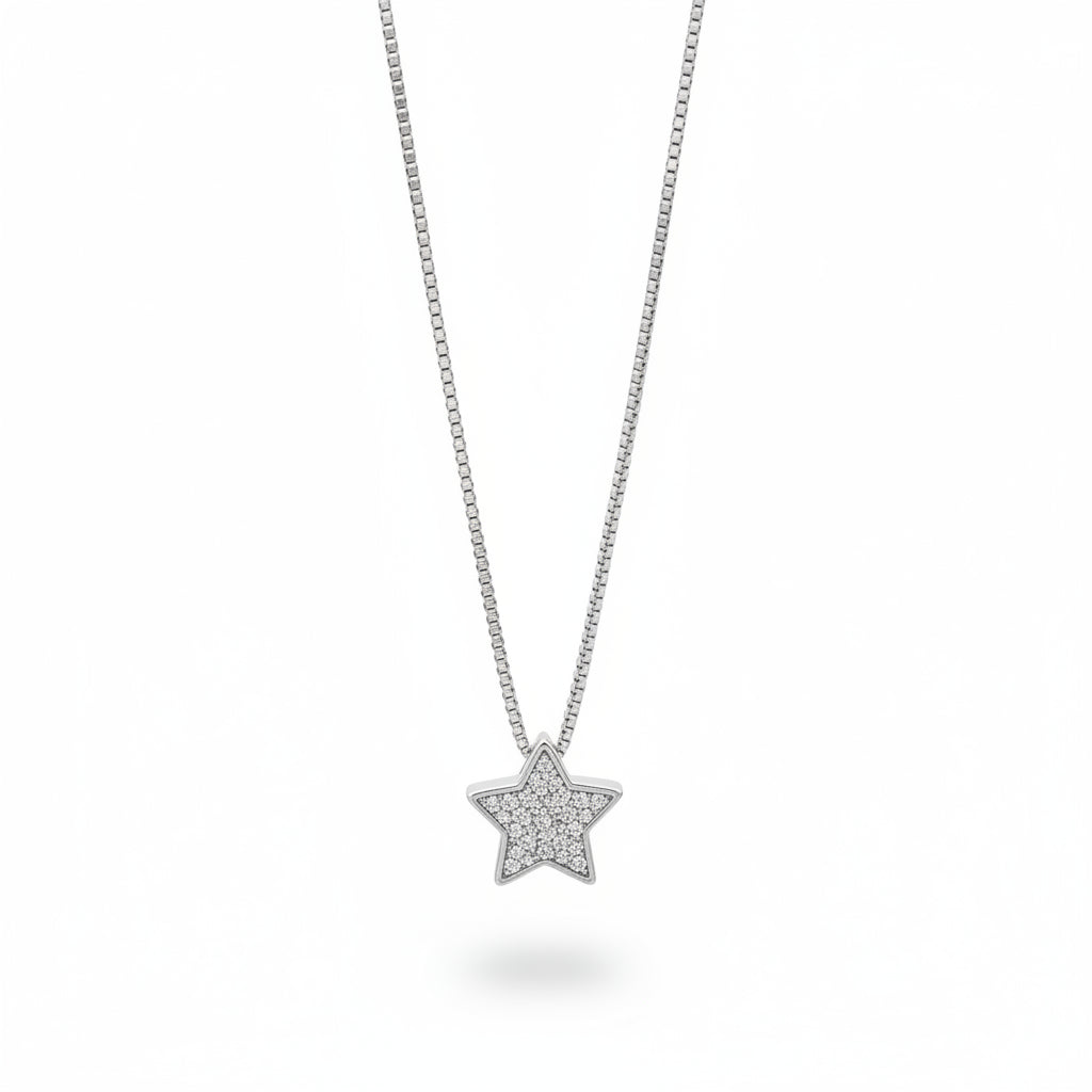 Collana Stella Scatolata a Pavè Gaiè Bijoux