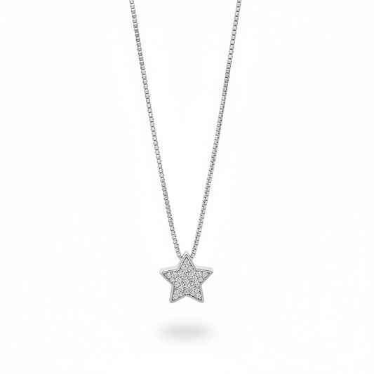 Collana Stella Scatolata a Pavè Gaiè Bijoux