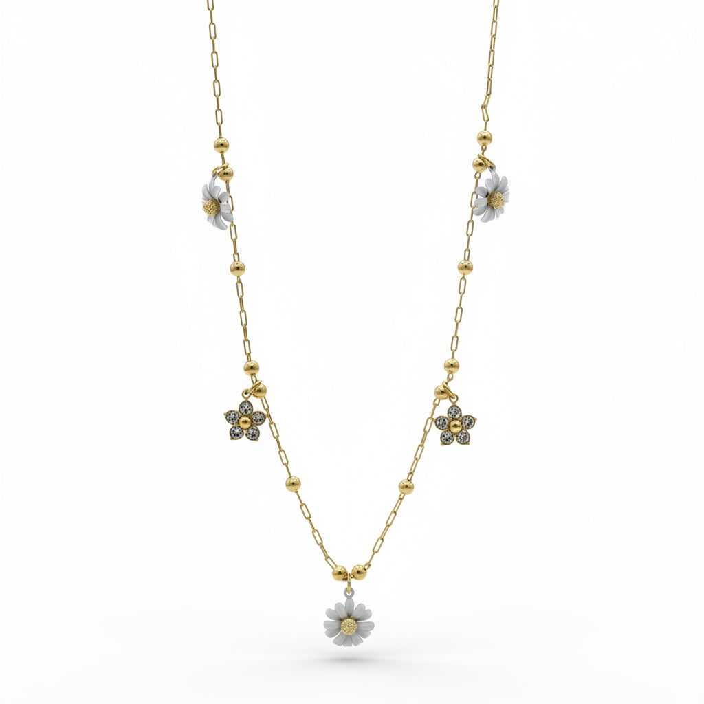 Collana Gold Fiorellini e Sfere Gaiè Bijoux