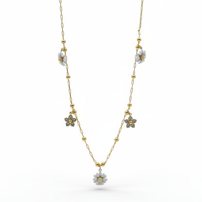 Collana Gold Fiorellini e Sfere Gaiè Bijoux