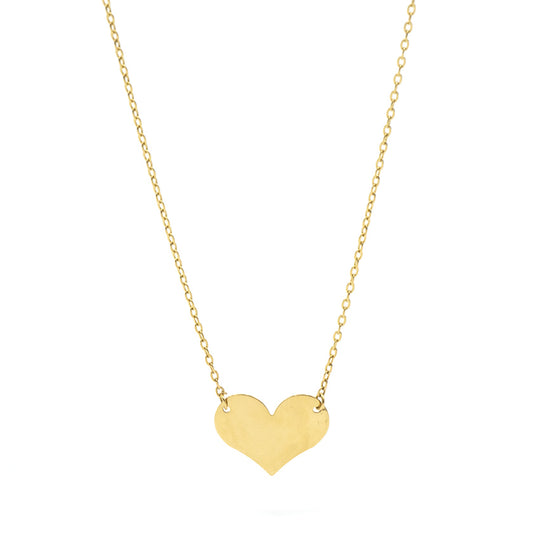 Collana con Cuore in Oro Giallo