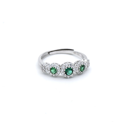 Anello Degradè Verde Gioielli in Argento