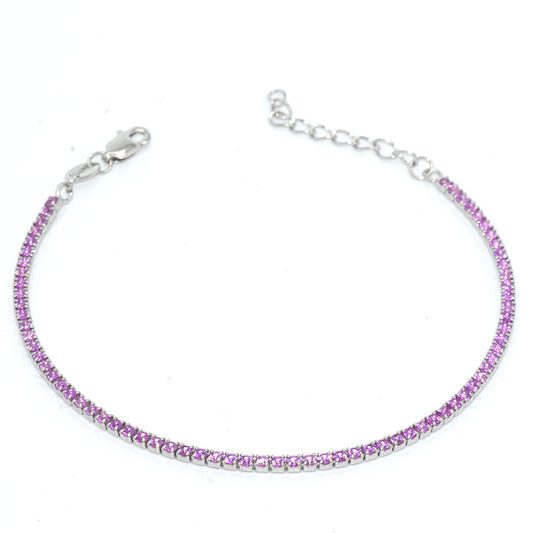 Bracciale Tennis Rosa