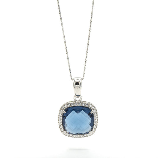 Collana In Argento Pietra Blu