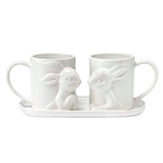 Fade Set 2 Mug con Vassoio "Bunny"