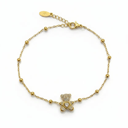 Bracciale Orsetto e Cuore Gold Gaiè Bijoux