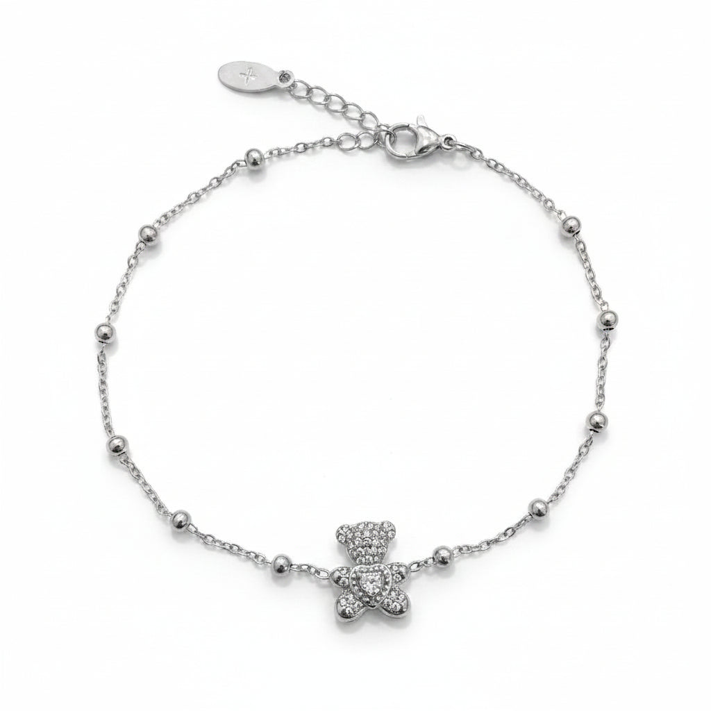 Bracciale Orsetto e Cuore Silver Gaiè Bijoux