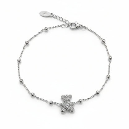 Bracciale Orsetto e Cuore Silver Gaiè Bijoux