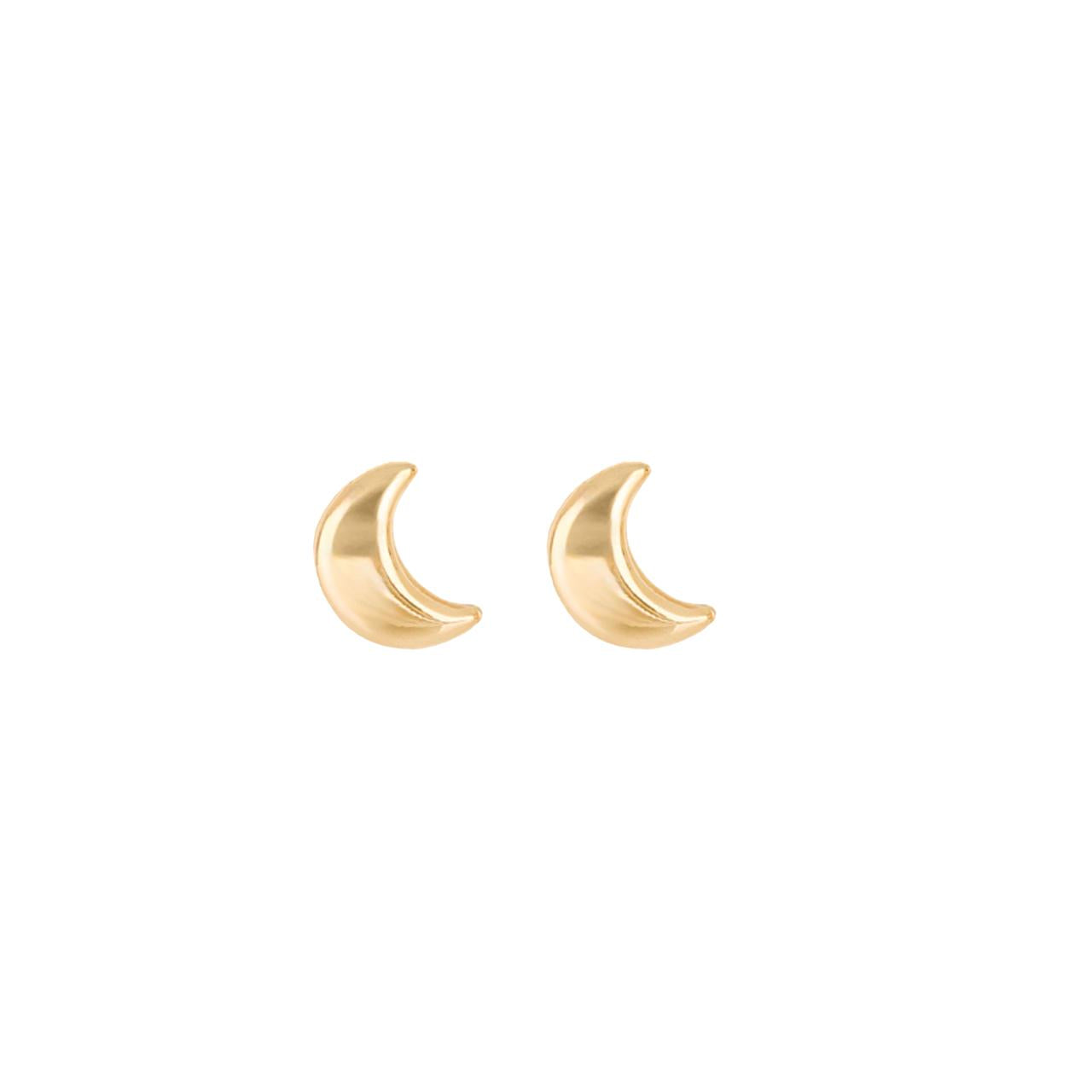 Orecchini Luna in Oro Giallo 9 Carati