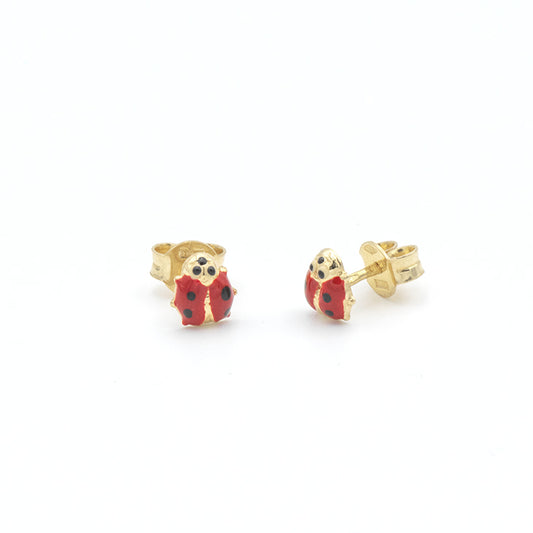 Orecchini Bimba Coccinelle in Oro