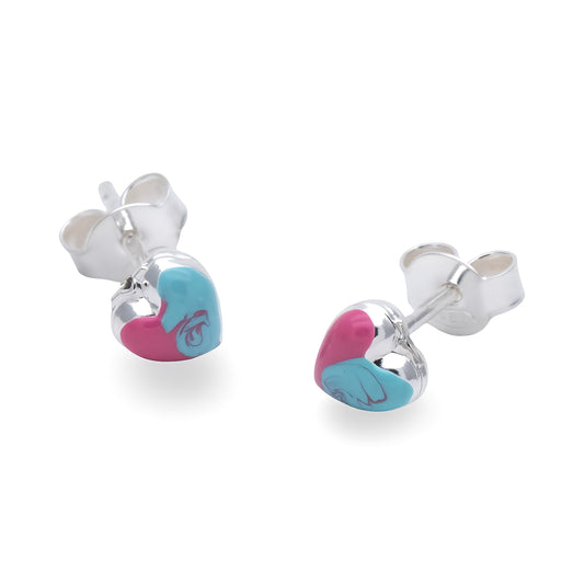 Orecchini Bimba Cuoricini in Argento